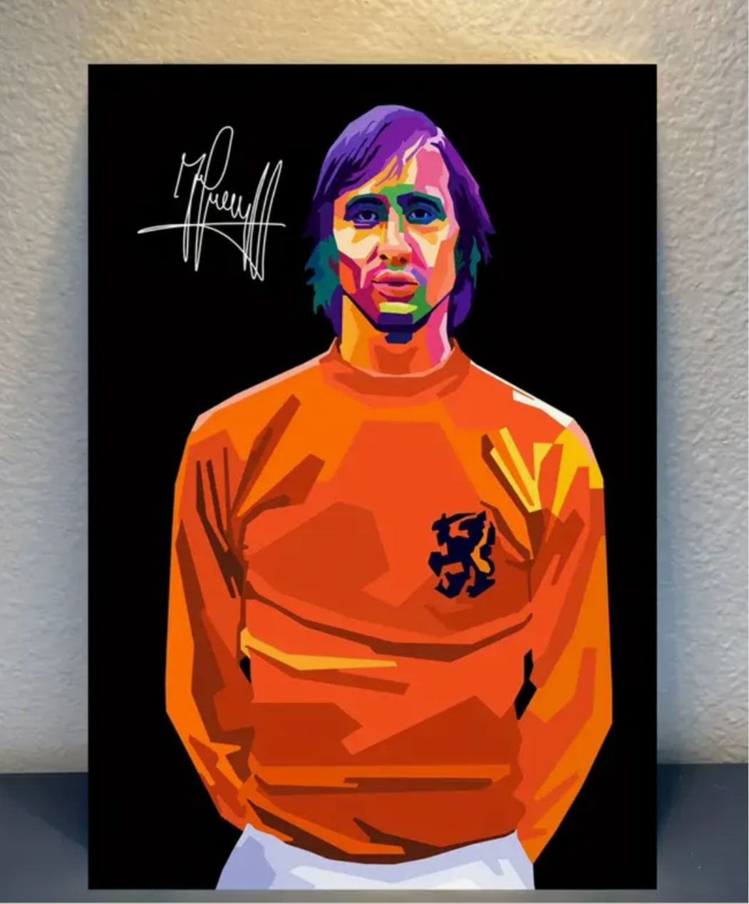 Gesigneerde Johan Cruijff wanddecoratie 🖼️⚽️