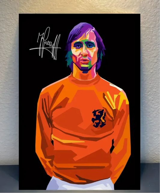 Gesigneerde Johan Cruijff wanddecoratie 🖼️⚽️